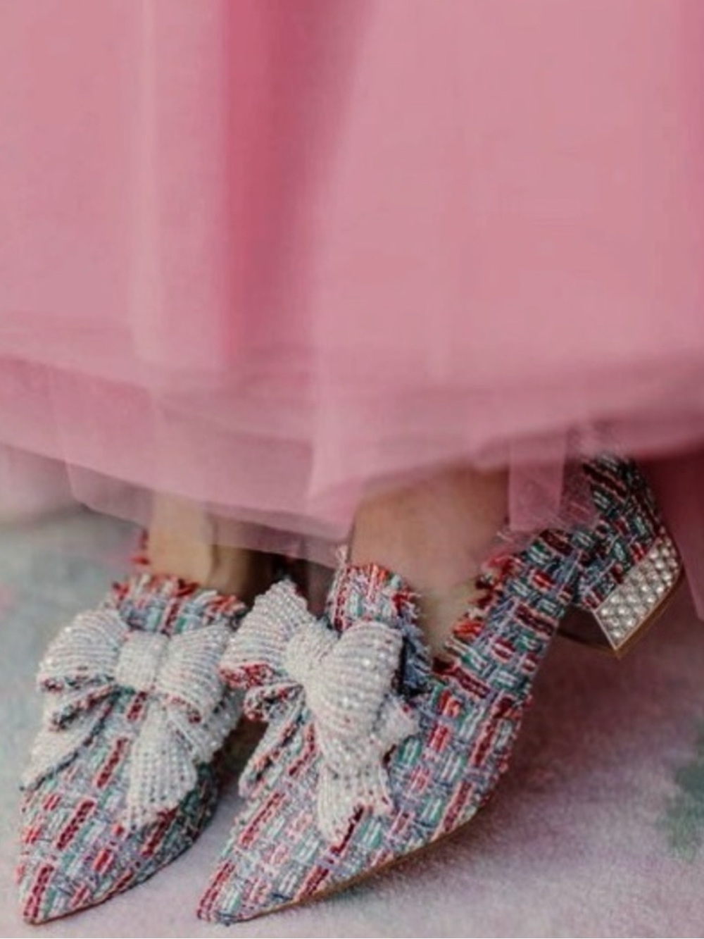 🆕{Jeffrey Campbell} Valensia Pumps in Blue Multi Tweed - Picture 16 of 16